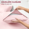 image:imageMellanni Pillow Cases  Luxury Extra Soft  Cooling Pillow Covers  2 PC Iconic Collection Pillowcases  Envelope Closure StandardQueen 20 x 30 White1172 Blush Pink