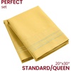 image:imageMellanni Pillow Cases  Luxury Extra Soft  Cooling Pillow Covers  2 PC Iconic Collection Pillowcases  Envelope Closure StandardQueen 20 x 30 White1182 Yellow