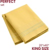 image:imageMellanni Pillow Cases  Luxury Extra Soft  Cooling Pillow Covers  2 PC Iconic Collection Pillowcases  Envelope Closure StandardQueen 20 x 30 White1182 Yellow