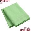 image:imageMellanni Pillow Cases  Luxury Extra Soft  Cooling Pillow Covers  2 PC Iconic Collection Pillowcases  Envelope Closure StandardQueen 20 x 30 White1241 Pistachio