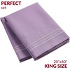 image:imageMellanni Pillow Cases  Luxury Extra Soft  Cooling Pillow Covers  2 PC Iconic Collection Pillowcases  Envelope Closure StandardQueen 20 x 30 White1356 Violet
