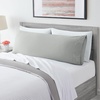 image:imageMellanni Pillow Cases  Luxury Extra Soft  Cooling Pillow Covers  2 PC Iconic Collection Pillowcases  Envelope Closure StandardQueen 20 x 30 White1364 Light Gray