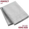 image:imageMellanni Pillow Cases  Luxury Extra Soft  Cooling Pillow Covers  2 PC Iconic Collection Pillowcases  Envelope Closure StandardQueen 20 x 30 White1364 Light Gray