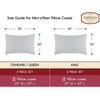 image:imageMellanni Pillow Cases  Luxury Extra Soft  Cooling Pillow Covers  2 PC Iconic Collection Pillowcases  Envelope Closure StandardQueen 20 x 30 White1364 Light Gray