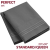 image:imageMellanni Pillow Cases  Luxury Extra Soft  Cooling Pillow Covers  2 PC Iconic Collection Pillowcases  Envelope Closure StandardQueen 20 x 30 White1394 Gray