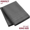 image:imageMellanni Pillow Cases  Luxury Extra Soft  Cooling Pillow Covers  2 PC Iconic Collection Pillowcases  Envelope Closure StandardQueen 20 x 30 White1394 Gray