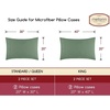 image:imageMellanni Pillow Cases  Luxury Extra Soft  Cooling Pillow Covers  2 PC Iconic Collection Pillowcases  Envelope Closure StandardQueen 20 x 30 White1436 Sage