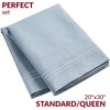 image:imageMellanni Pillow Cases  Luxury Extra Soft  Cooling Pillow Covers  2 PC Iconic Collection Pillowcases  Envelope Closure StandardQueen 20 x 30 White1573 Blue Hydrangea
