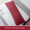 image:imageMellanni Pillow Cases  Luxury Extra Soft  Cooling Pillow Covers  2 PC Iconic Collection Pillowcases  Envelope Closure StandardQueen 20 x 30 White1752 Brick Red