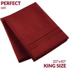 image:imageMellanni Pillow Cases  Luxury Extra Soft  Cooling Pillow Covers  2 PC Iconic Collection Pillowcases  Envelope Closure StandardQueen 20 x 30 White1752 Brick Red