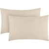 image:imageMellanni Pillow Cases  Luxury Extra Soft  Cooling Pillow Covers  2 PC Iconic Collection Pillowcases  Envelope Closure StandardQueen 20 x 30 White1812 Beige