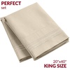 image:imageMellanni Pillow Cases  Luxury Extra Soft  Cooling Pillow Covers  2 PC Iconic Collection Pillowcases  Envelope Closure StandardQueen 20 x 30 White1812 Beige