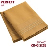 image:imageMellanni Pillow Cases  Luxury Extra Soft  Cooling Pillow Covers  2 PC Iconic Collection Pillowcases  Envelope Closure StandardQueen 20 x 30 White1862 Gold
