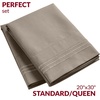 image:imageMellanni Pillow Cases  Luxury Extra Soft  Cooling Pillow Covers  2 PC Iconic Collection Pillowcases  Envelope Closure StandardQueen 20 x 30 White1872 Tan