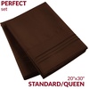 image:imageMellanni Pillow Cases  Luxury Extra Soft  Cooling Pillow Covers  2 PC Iconic Collection Pillowcases  Envelope Closure StandardQueen 20 x 30 White1887 Brown