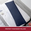 image:imageMellanni Pillow Cases  Luxury Extra Soft  Cooling Pillow Covers  2 PC Iconic Collection Pillowcases  Envelope Closure StandardQueen 20 x 30 White1959 Navy Blue