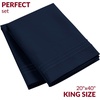 image:imageMellanni Pillow Cases  Luxury Extra Soft  Cooling Pillow Covers  2 PC Iconic Collection Pillowcases  Envelope Closure StandardQueen 20 x 30 White1959 Navy Blue