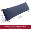 image:imageMellanni Pillow Cases  Luxury Extra Soft  Cooling Pillow Covers  2 PC Iconic Collection Pillowcases  Envelope Closure StandardQueen 20 x 30 White1959 Navy Blue