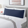image:imageMellanni Pillow Cases  Luxury Extra Soft  Cooling Pillow Covers  2 PC Iconic Collection Pillowcases  Envelope Closure StandardQueen 20 x 30 White1959 Navy Blue