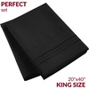 image:imageMellanni Pillow Cases  Luxury Extra Soft  Cooling Pillow Covers  2 PC Iconic Collection Pillowcases  Envelope Closure StandardQueen 20 x 30 White1990 Black