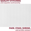 image:imageMellanni Pillow Cases  Luxury Extra Soft  Cooling Pillow Covers  2 PC Iconic Collection Pillowcases  Envelope Closure StandardQueen 20 x 30 White2102 Striped White