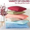 image:imageMellanni Pillow Cases  Luxury Extra Soft  Cooling Pillow Covers  2 PC Iconic Collection Pillowcases  Envelope Closure StandardQueen 20 x 30 White2102 Striped White
