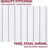 image:imageMellanni Pillow Cases  Luxury Extra Soft  Cooling Pillow Covers  2 PC Iconic Collection Pillowcases  Envelope Closure StandardQueen 20 x 30 White3394 Pinstripe Gray