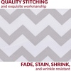 image:imageMellanni Pillow Cases  Luxury Extra Soft  Cooling Pillow Covers  2 PC Iconic Collection Pillowcases  Envelope Closure StandardQueen 20 x 30 White5364 Chevron Gray