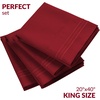image:imageMellanni Pillow Cases Set  4 PC Iconic Collection Pillowcases  Hotel Luxury Extra Soft Cooling Pillow Covers  Wrinkle Fade Stain ResistantStandardQueen 20 x 30 Light Gray1752 Brick Red