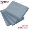 image:imageMellanni Pillow Cases Set  4 PC Iconic Collection Pillowcases  Hotel Luxury Extra Soft Cooling Pillow Covers  Wrinkle Fade Stain ResistantStandardQueen 20 x 30 Light Gray1573 Blue Hydrangea