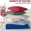 image:imageMellanni Pillow Cases Set  4 PC Iconic Collection Pillowcases  Hotel Luxury Extra Soft Cooling Pillow Covers  Wrinkle Fade Stain ResistantStandardQueen 20 x 30 Light Gray1364 Light Gray