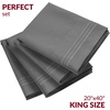 image:imageMellanni Pillow Cases Set  4 PC Iconic Collection Pillowcases  Hotel Luxury Extra Soft Cooling Pillow Covers  Wrinkle Fade Stain ResistantStandardQueen 20 x 30 Light Gray1394 Gray