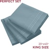 image:imageMellanni Pillow Cases Set  4 PC Iconic Collection Pillowcases  Hotel Luxury Extra Soft Cooling Pillow Covers  Wrinkle Fade Stain ResistantStandardQueen 20 x 30 Light Gray1583 Spa Blue