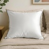 image:imageMellanni Pure Silk Pillowcase Standard Size  Perfect for Hair and Skin  Preventing Wrinkles  Easy Care  Naturally Cooling Silk Pillow Cover with Hidden Zipper Standard PinkWhite  Black Piping