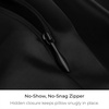 image:imageMellanni Pure Silk Pillowcase Standard Size  Perfect for Hair and Skin  Preventing Wrinkles  Easy Care  Naturally Cooling Silk Pillow Cover with Hidden Zipper Standard PinkBlack