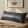 image:imageMellanni Pure Silk Pillowcase Standard Size  Perfect for Hair and Skin  Preventing Wrinkles  Easy Care  Naturally Cooling Silk Pillow Cover with Hidden Zipper Standard PinkDark Gray