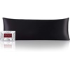 image:imageMellanni Pure Silk Pillowcase Standard Size  Perfect for Hair and Skin  Preventing Wrinkles  Easy Care  Naturally Cooling Silk Pillow Cover with Hidden Zipper Standard PinkBlack  White Piping