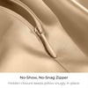 image:imageMellanni Pure Silk Pillowcase Standard Size  Perfect for Hair and Skin  Preventing Wrinkles  Easy Care  Naturally Cooling Silk Pillow Cover with Hidden Zipper Standard PinkGold