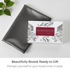 image:imageMellanni Pure Silk Pillowcase Standard Size  Perfect for Hair and Skin  Preventing Wrinkles  Easy Care  Naturally Cooling Silk Pillow Cover with Hidden Zipper Standard PinkDark Gray