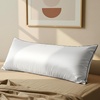 image:imageMellanni Pure Silk Pillowcase Standard Size  Perfect for Hair and Skin  Preventing Wrinkles  Easy Care  Naturally Cooling Silk Pillow Cover with Hidden Zipper Standard PinkWhite  Black Piping
