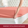 image:imageMellanni Queen Fitted Sheet  Iconic Collection Bedding  Sheets with up to 16 inch Deep Pocket  Soft amp Cooling  Fade amp Stain Resistant  1 PC Queen White1621 Coral