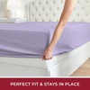 image:imageMellanni Queen Fitted Sheet  Iconic Collection Bedding  Sheets with up to 16 inch Deep Pocket  Soft amp Cooling  Fade amp Stain Resistant  1 PC Queen White1356 Violet
