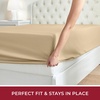 image:imageMellanni Queen Fitted Sheet  Iconic Collection Bedding  Sheets with up to 16 inch Deep Pocket  Soft amp Cooling  Fade amp Stain Resistant  1 PC Queen White1812 Beige