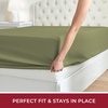 image:imageMellanni Queen Fitted Sheet  Iconic Collection Bedding  Sheets with up to 16 inch Deep Pocket  Soft amp Cooling  Fade amp Stain Resistant  1 PC Queen White1436 Sage