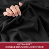 image:imageMellanni Queen Fitted Sheet  Iconic Collection Bedding  Sheets with up to 16 inch Deep Pocket  Soft amp Cooling  Fade amp Stain Resistant  1 PC Queen White1990 Black