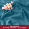 image:imageMellanni Queen Fitted Sheet  Iconic Collection Bedding  Sheets with up to 16 inch Deep Pocket  Soft amp Cooling  Fade amp Stain Resistant  1 PC Queen White1455 Teal