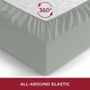 image:imageMellanni Queen Fitted Sheet  Iconic Collection Bedding  Sheets with up to 16 inch Deep Pocket  Soft amp Cooling  Fade amp Stain Resistant  1 PC Queen White1284 Spa Mint