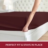 image:imageMellanni Queen Fitted Sheet  Iconic Collection Bedding  Sheets with up to 16 inch Deep Pocket  Soft amp Cooling  Fade amp Stain Resistant  1 PC Queen White1752 Brick Red