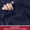 image:imageMellanni Queen Fitted Sheet  Iconic Collection Bedding  Sheets with up to 16 inch Deep Pocket  Soft amp Cooling  Fade amp Stain Resistant  1 PC Queen White1959 Navy Blue