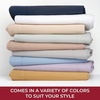 image:imageMellanni Queen Fitted Sheet  Iconic Collection Bedding  Sheets with up to 16 inch Deep Pocket  Soft amp Cooling  Fade amp Stain Resistant  1 PC Queen White1535 Light Blue